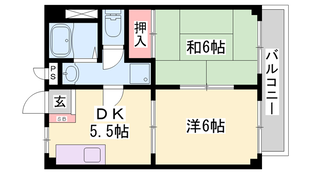 西新町駅 徒歩15分 3階の物件間取画像